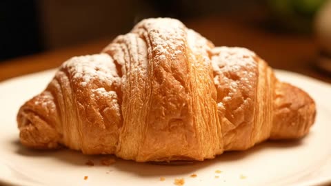 Croissant. ASMR video
