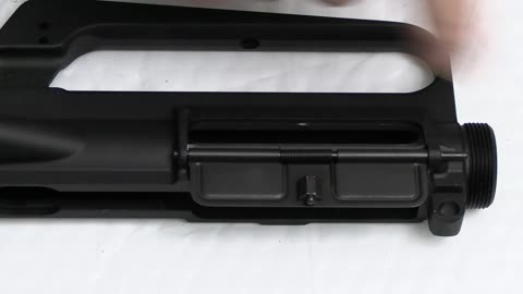 #10 installing Ejection port door on AR 15 upper receiver