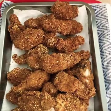 #Organic #Korean #BBQ #Chicken #Deep #Fried in #Coconut #Oil