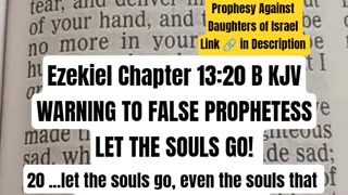 Livestream Preview Ezekiel #ch 13:20 KJV Let the Souls Go #faith #short #livestream #pre #god #kj