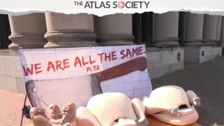 Nothing says moral clarity like lying on the floor as an uncooked turkey.