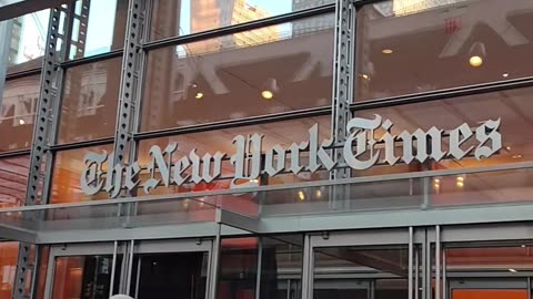 Rally in honor of Palestinian journalist Hossam Shabat in front of the NYT.