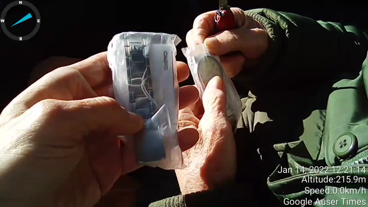 Here is a video recording of father getting two new Casio watches