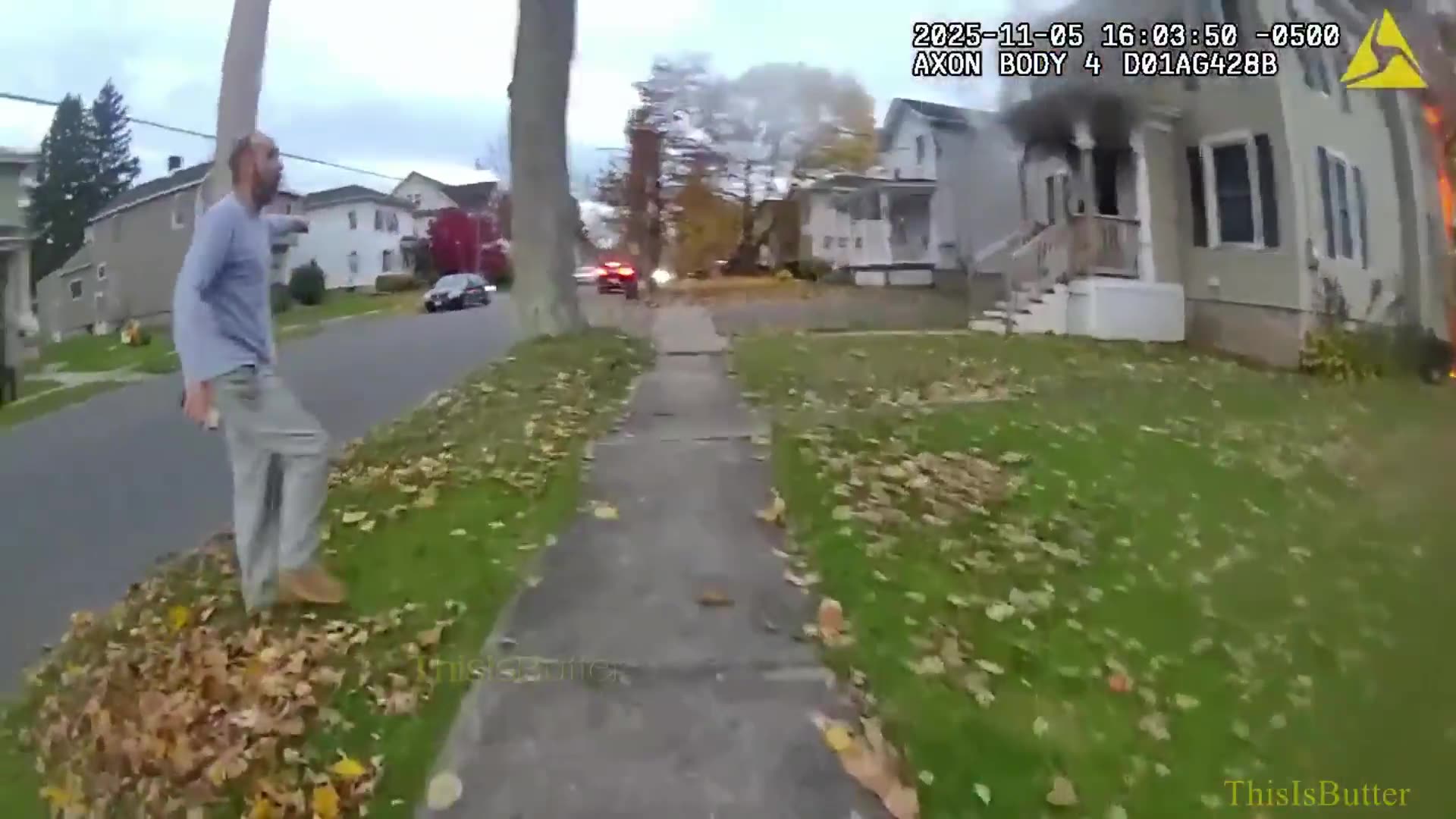 Auburn police officers rescued man from window as fire damages home