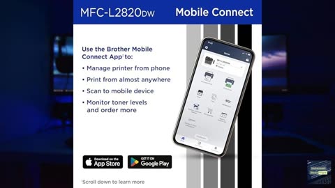 Brother MFC-L2820DW Wireless Compact Monochrome All-in-One Laser Printer