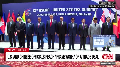 US and Chinese officials reach 'framework' of a trade deal