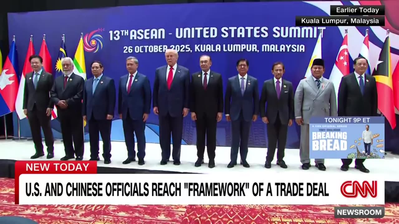 US and Chinese officials reach 'framework' of a trade deal