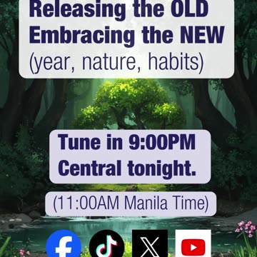 Releasing the OLD Embracing the NEW (year, nature, habits)