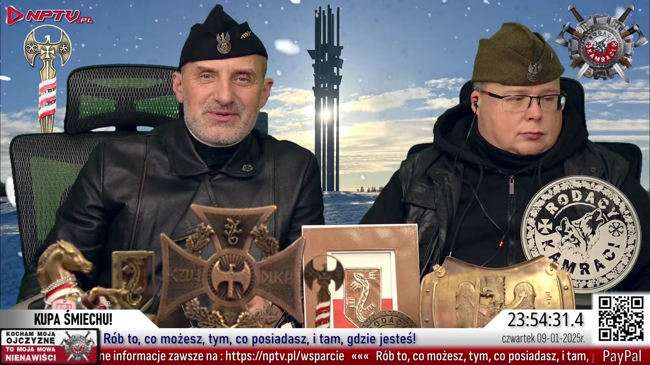 KUPA ŚMIECHU Czw.. 9.1.2025r. W. Olszański, M. Osadowski Rodacy Kamraci NPTV.pl