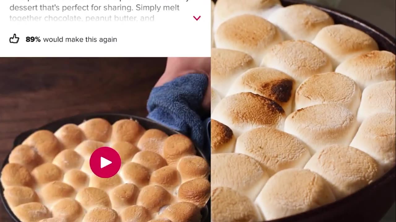 3-Ingredient Peanut Butter S'mores Dip