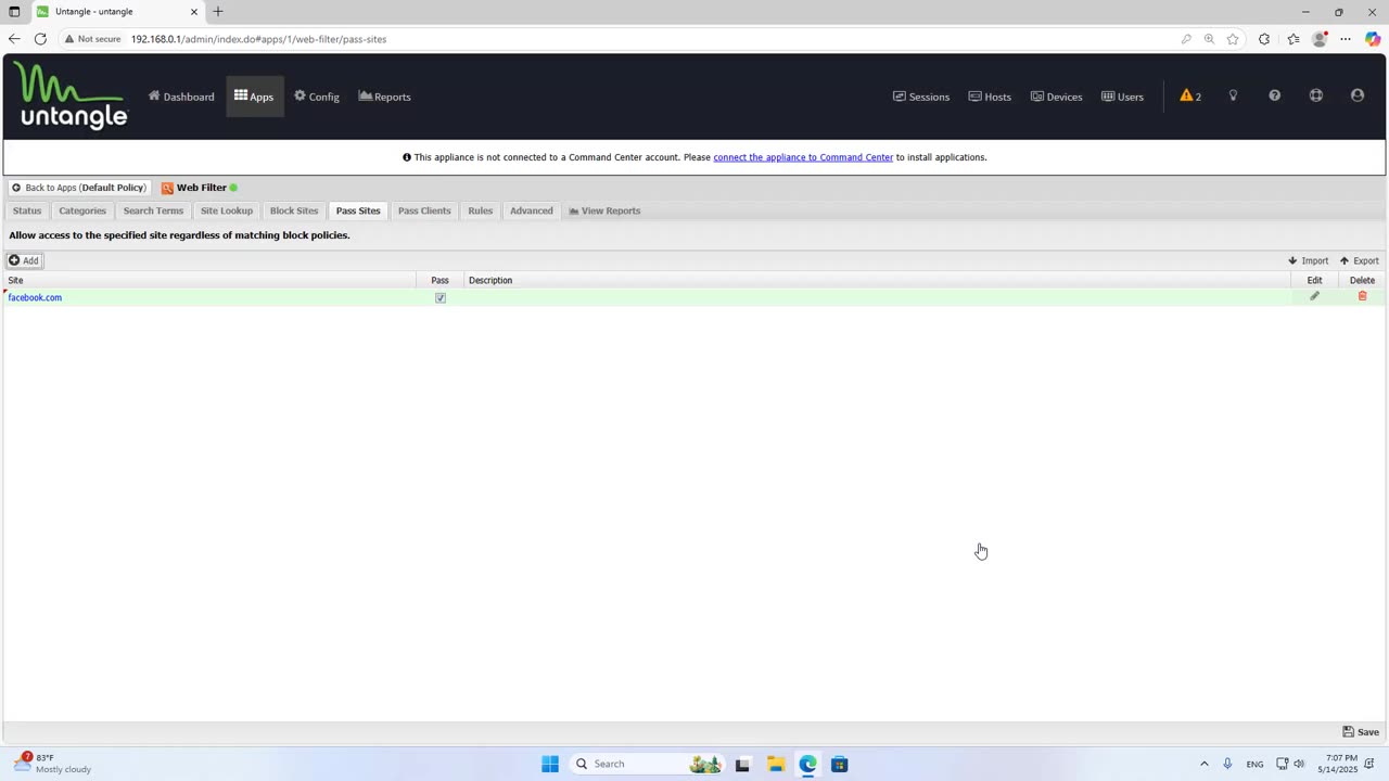 How to Block Websites on Untangle Firewall