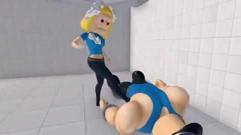 In Barry's Prison Run, I'm playing as the Ballerina Capuccina Army! New Roblox Scary Obby Animation