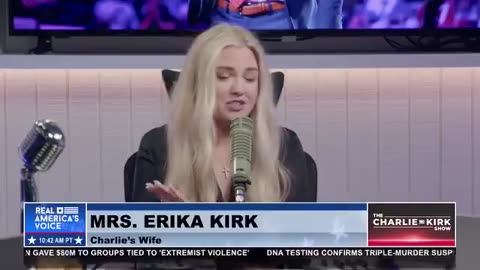 🚨Erika Kirk says there are countless hours of speeches, interviews, etc ... 