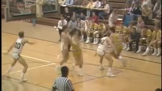 February 7, 1987 - Coach Mike Steele and His DePauw Basketball Team