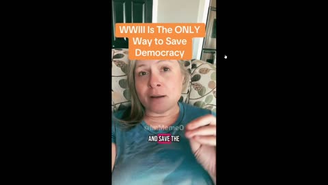 War is Peace...Or Something: Crazy Karen Concludes WWIII is the ONLY way to "SAVE DEMOCRACY."