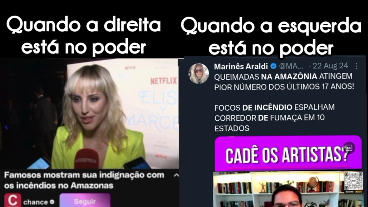 OBSERVE COMO FUNCIONA A MANIPULAÇÃO DA ESQUERDA, NÃO QUEREM QUE VOCÊ SAIBA QUE ELES ESTÃO DESTRUINDO, ISSO, SÓ VALE PARA O OUTRO.