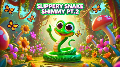 🟢 Slippery Snake Shimmy Version 2 | Fun Jungle Dance for Kids! 🐍🎶