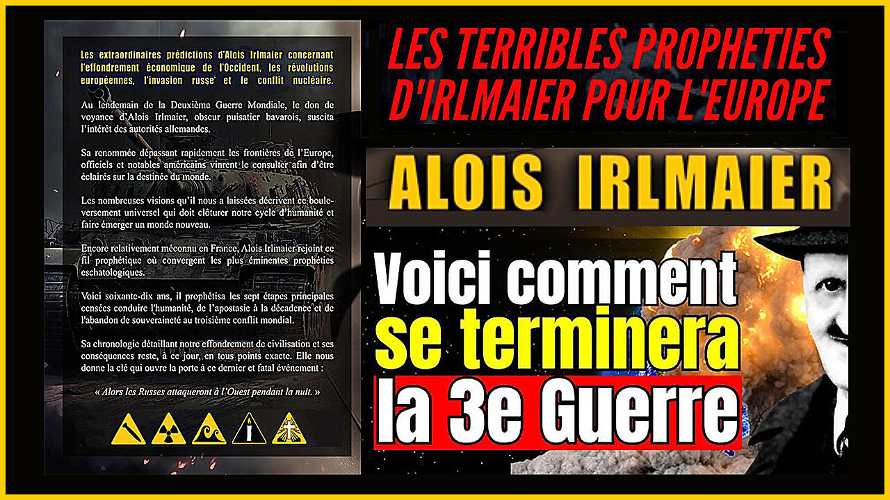 Limpressionnante actualité prédictive dAloïs IRLMAIER (1884-1959) - Hd 1080.