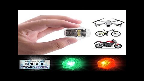 Night Flying LED Flash Light Warning Signal Lamp AntiCollision Strobe Blinker Review