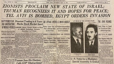 U.S. President Harry S. Truman recognizes Israel [1948]