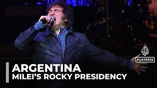 Argentina's Milei launches new book with rock concert amid political turmoil