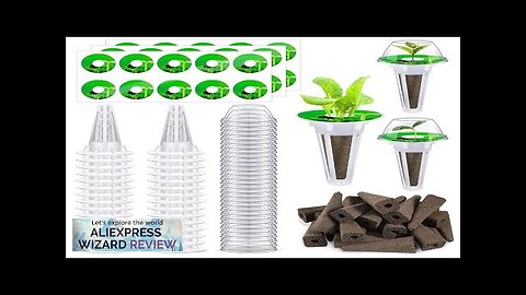 20/50PC Soilless Seed Grow Nursery Pot Root Starter Hydroponic Soils Seedling Tray Review