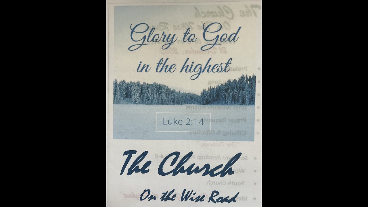 Glory to God in the Highest