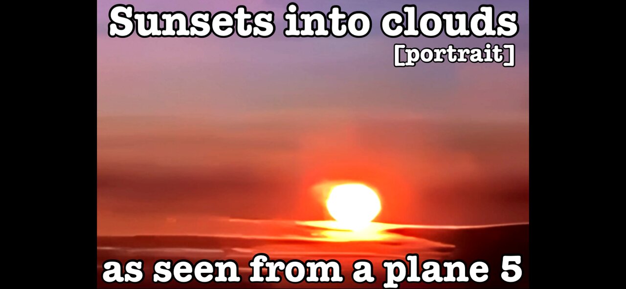 Sunsets into clouds as seen from a plane 5 [portrait]