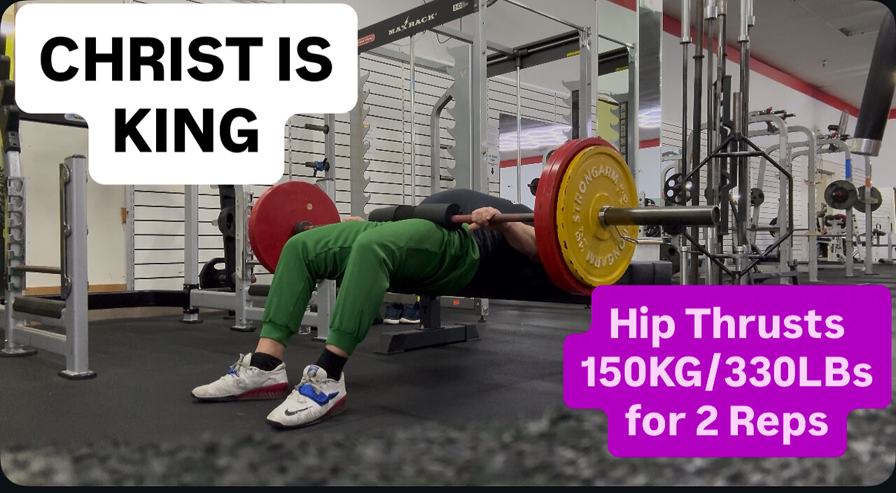 Hip Thrusts 150KG/330LBs 2 Reps