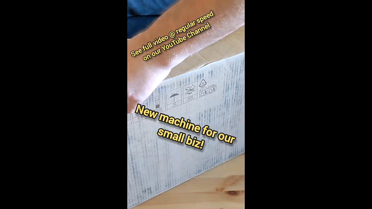 A new machine added to our small business! FREE STICKERS FOR OUR ONLINE CUSTOMERS!!