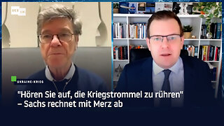 "Hören Sie auf, die Kriegstrommel zu rühren" – Sachs rechnet mit Merz ab