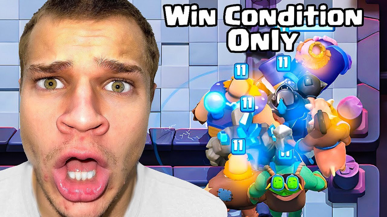 Beating Clash Royale Only Using Win Conditions