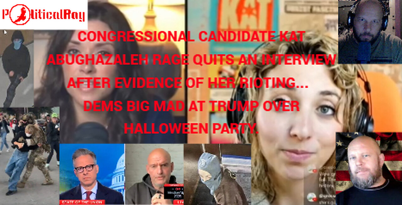 Congressional Candidate Kat Abughazaleh rage quits interview after seeing herself breaking the law.
