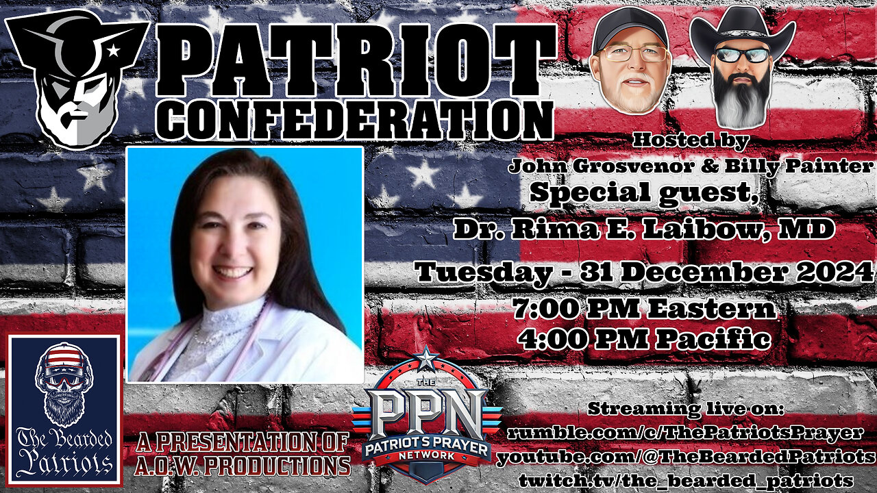 Patriot Confederation - Dr. Rima E. Laibow, MD Interview (December 31, 2024)