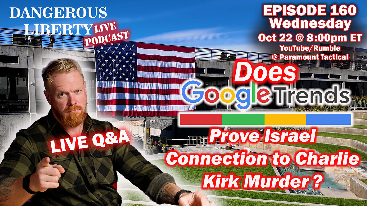 Dangerous Liberty Ep160 - Does Google Trends Link Israel To Charlie Kirk Murder