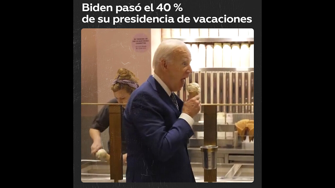 🤭Casi la mitad del tiempo lo pasó de vacaciones: así fue el mandato de Biden