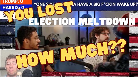 Election Night Meltdown - Destiny + Crew Cope on Losing 6 Figures Betting on Kamala