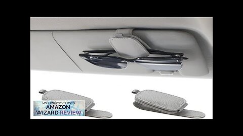 Yuoyar 2 Packs Sunglasses Holders for Car Visor Magnetic Leather Sunglasses Review