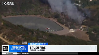 LA Local News Unwittingly Exposed Empty Santa Ynez Reservoir During Story About A Fire A MONTH AGO