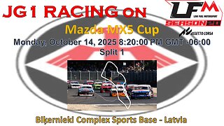 JG1 RACING on LFM - Mazda MX5 Cup - Biķernieki Complex Sports Base - Latvia - Split 1