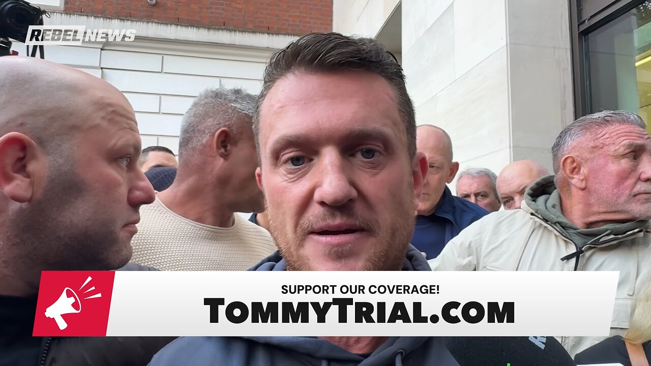 RAW: Tommy Robinson speaks out after acquittal of charges under Terrorism Act