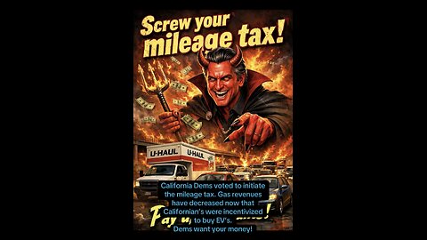 California Dems voted to initiate the mileage tax