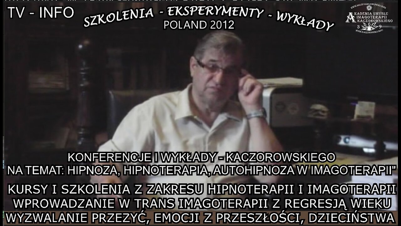 KURSY I SZKOLENIA Z ZAKRESU HIPNOTERAPII I IMAGOTERAPII. WPROWADZANIE W TRANS IMAGOTERAPII Z REGRESJA WIEKU.