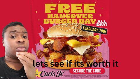 Try carl jrs hangover burger