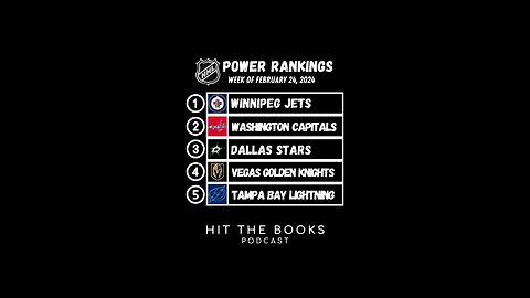 Power Rankings in the NHL as we enter the second half of the season!