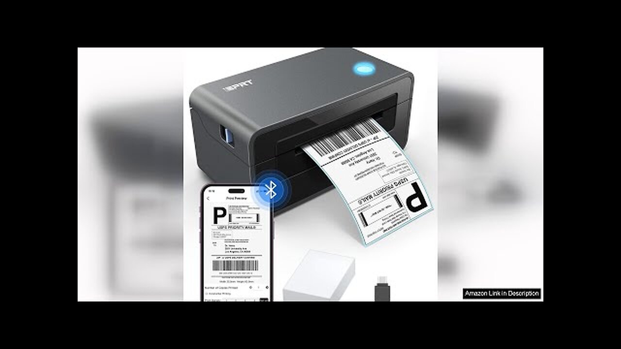 iDPRT Bluetooth Thermal Shipping Label Printer for Phone, 4x6 Printer Review