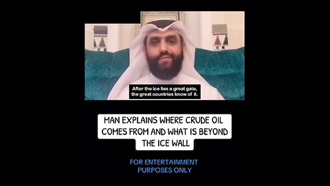 Arab man lets us know why the major countries won’t allow us through the ice walls