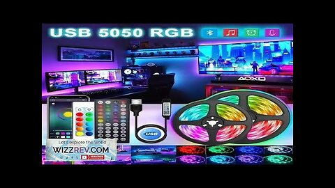 5050 RGB LED Strip Light WIFI Bluetooth Control Led Lights Flexible Ribbon Review