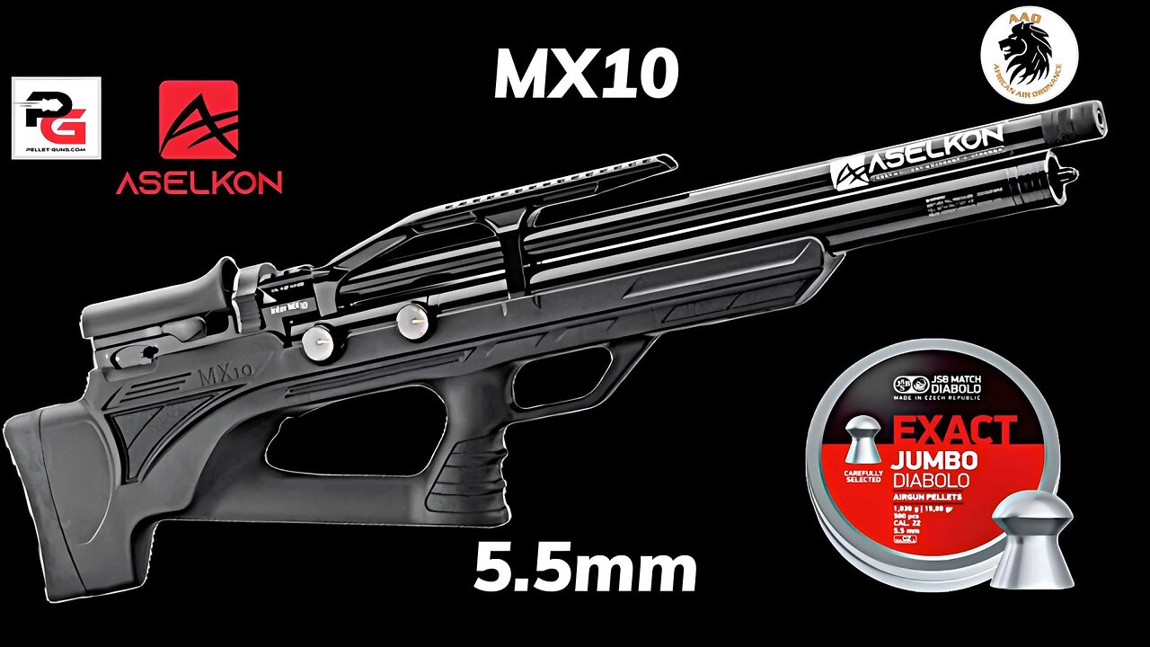 Aselkon MX10 5 5mm pcp Testing with JSB 15 89gn pellets @ 55 yards