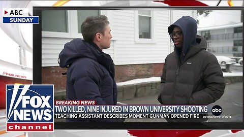 Brown University student recalls terrifying moment he locked eyes with gunman